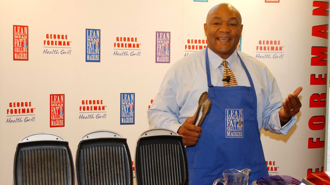 Professio<em></em>nal boxer and culinary enthusiast George Foreman in 2001.