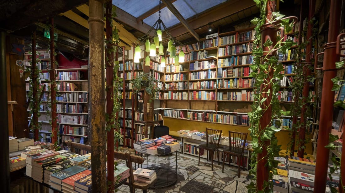 Shakespeare and Company in Paris.