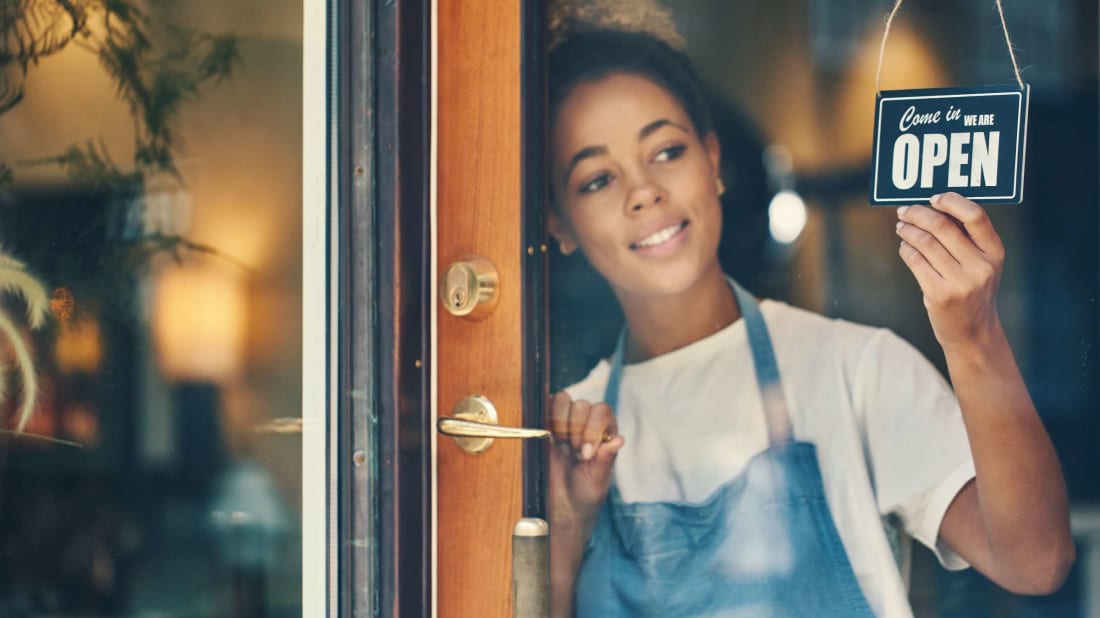 A promising young restaurateur, ready to be called a restauranteur for the rest of her career.