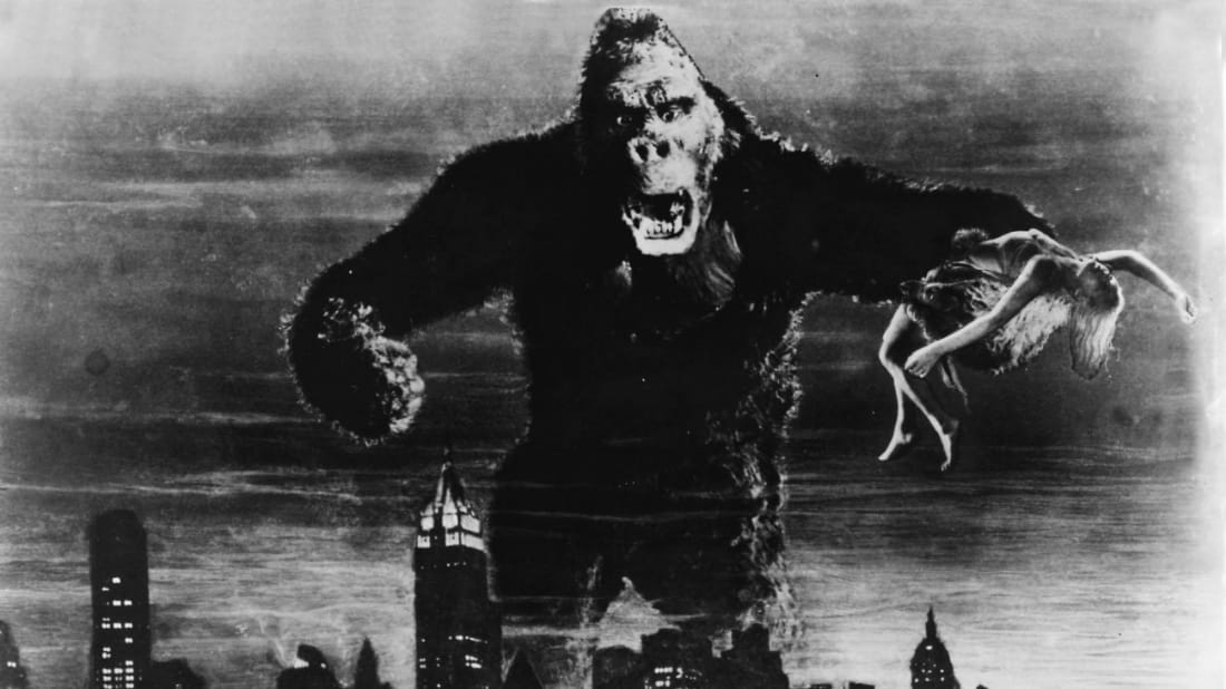 A scene from King Kong (1933).