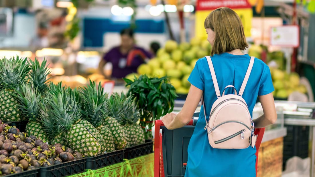 She knew the price of those pineapples before she set foot in the store.