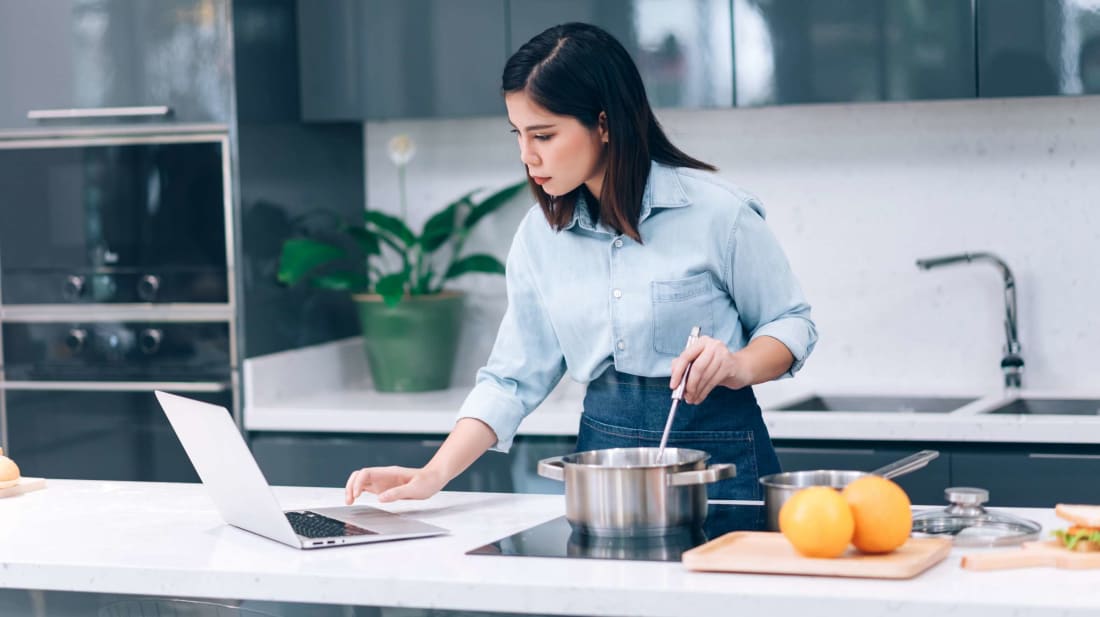 Protect your precious keyboard from whatever food residue is on your fingers.