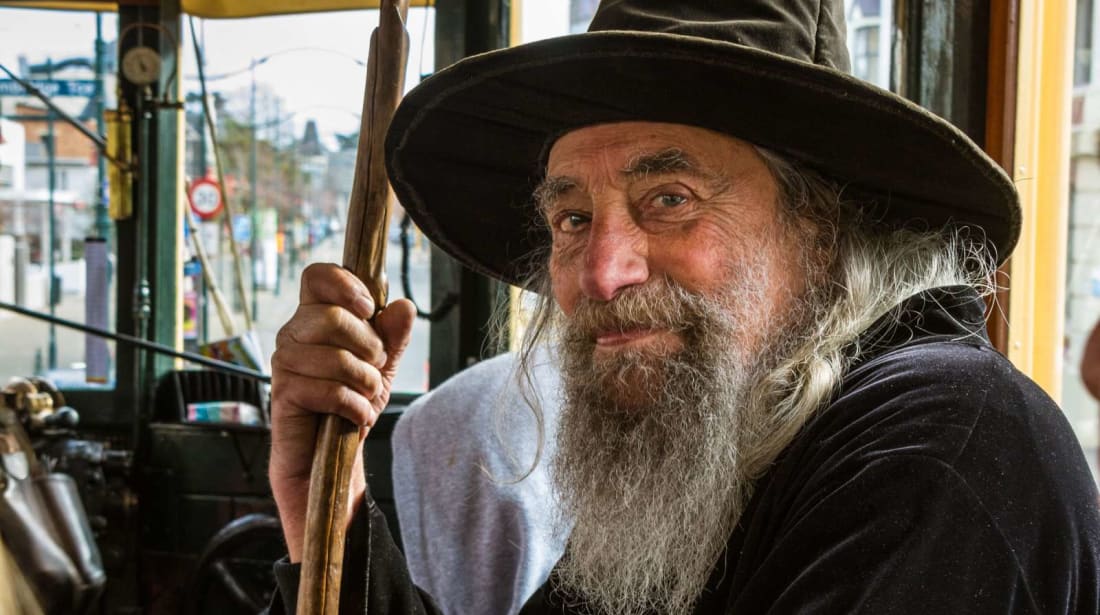 In Christchurch, New Zealand, wizards ride buses, not brooms.