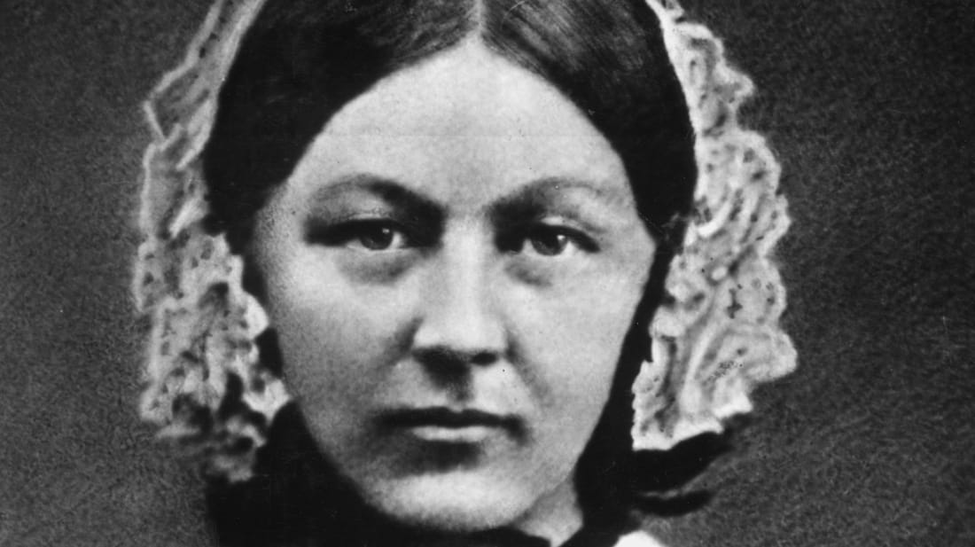 A photo of Florence Nightingale, circa 1845.