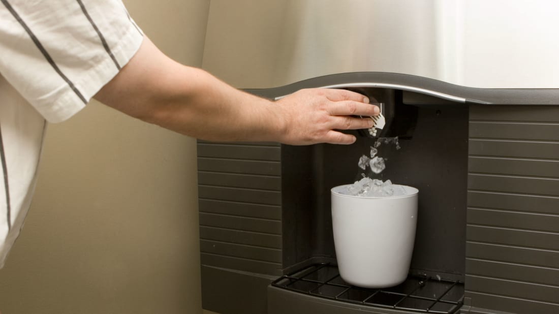 Ice machines can be found in virtually every American hotel. 