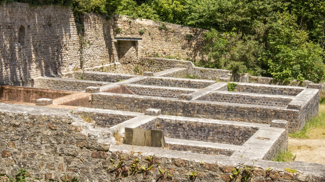 Ruins of a garum factory near Brittany, France.