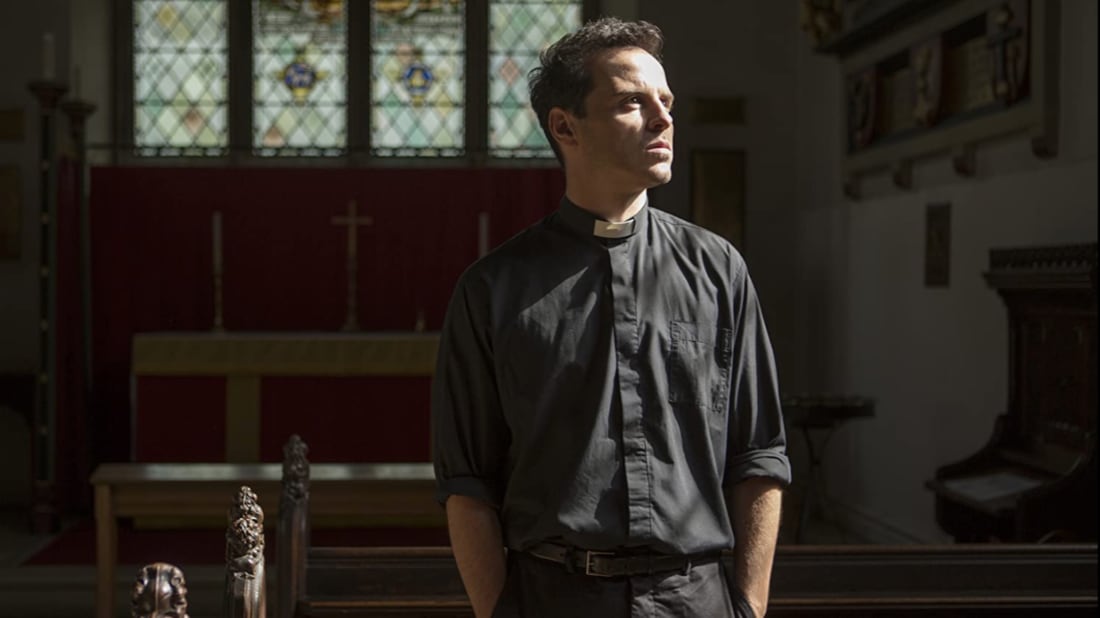 Andrew Scott as the "Hot Priest" in Fleabag.