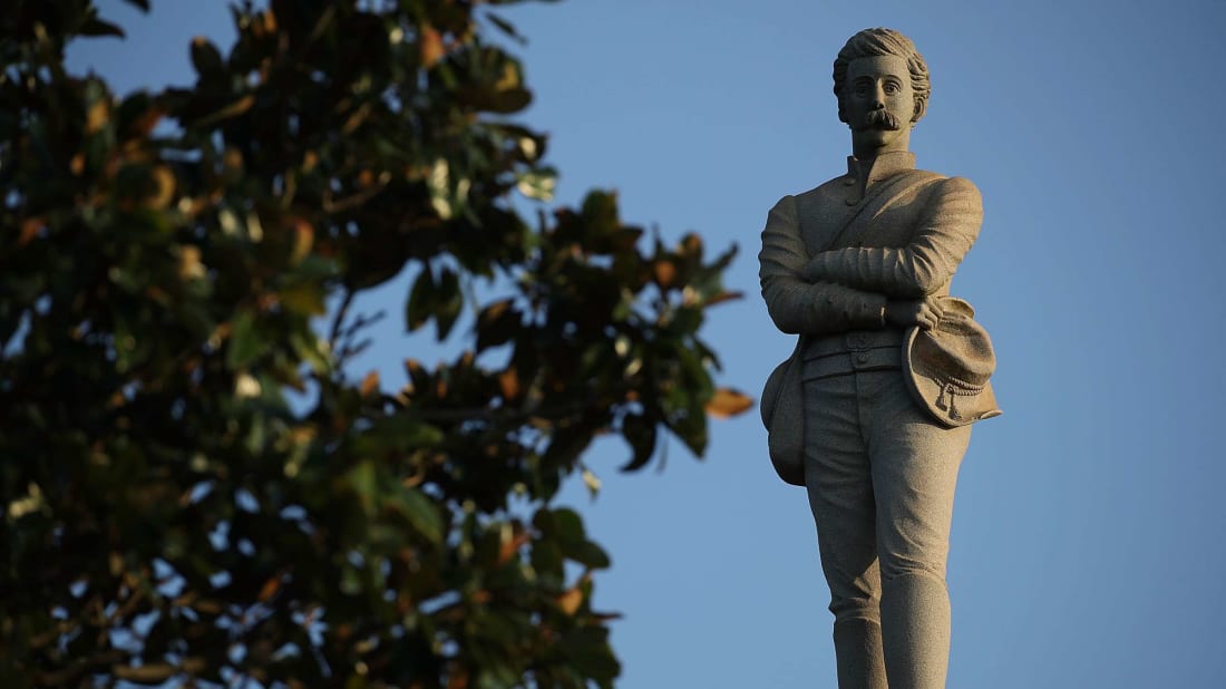 Next month, the city council will vote on the removal of this Co<em></em>nfederate statue in Pensacola, Florida.