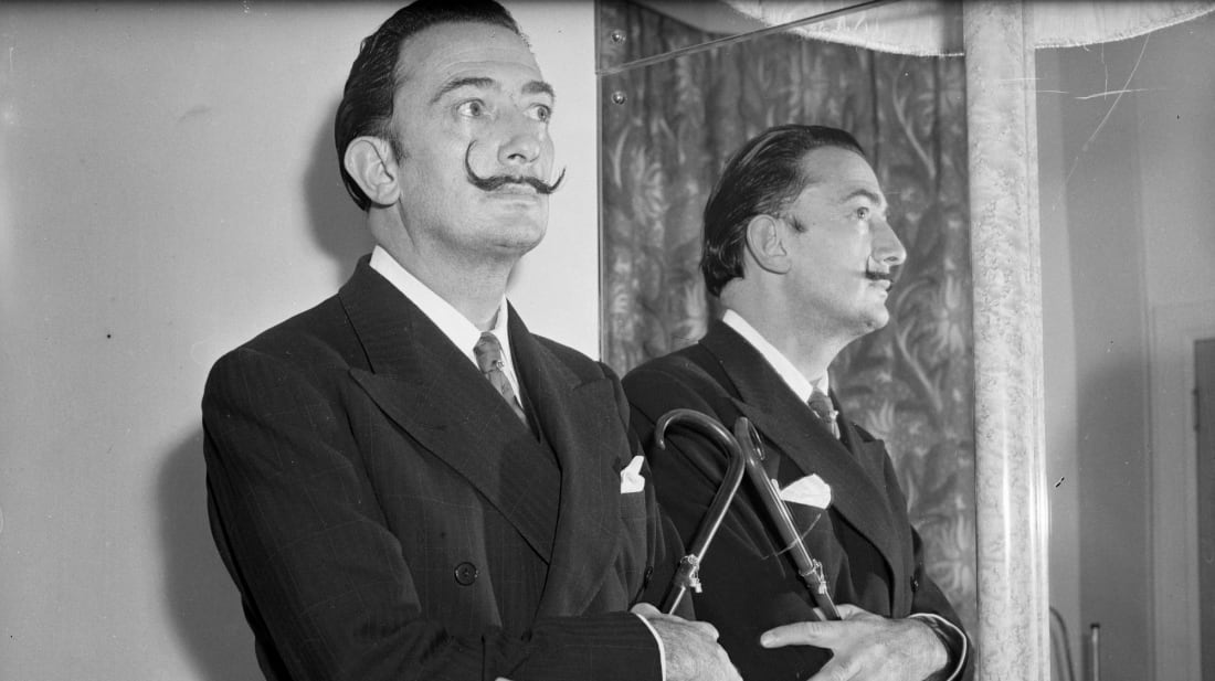 Artist Salvador Dalí, pictured in December 1951.