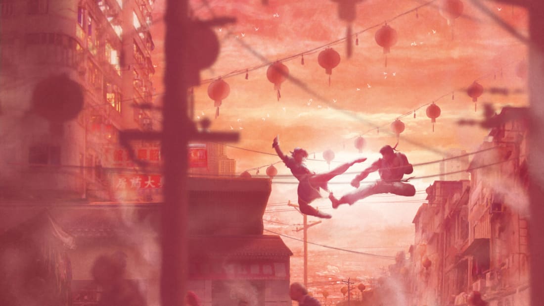 Orioto's piece "Chinese Street" ba<em></em>sed off the "Street Fighter" video game franchise