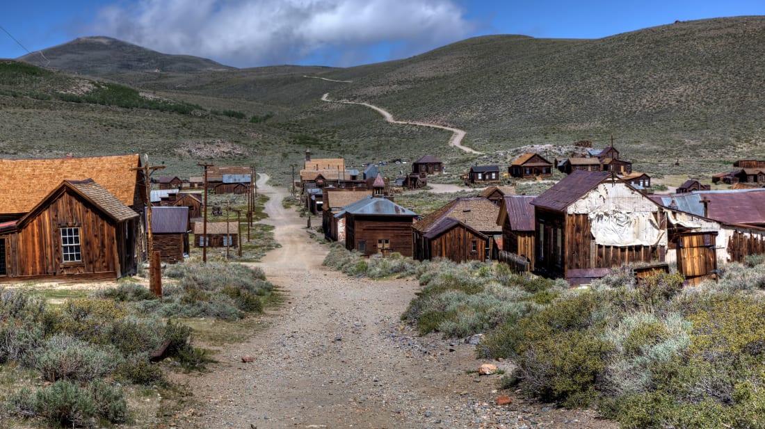 A street in Bodie, California