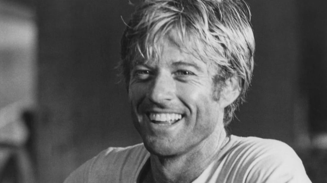 Robert Redford, smiling that smile of his.