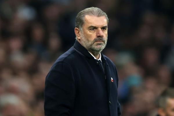 aTottenham Hotspur manager Ange Postecoglou looks on during the matchHotspur v Ipswich Town – Premier League – Tottenham Hotspur Stadium