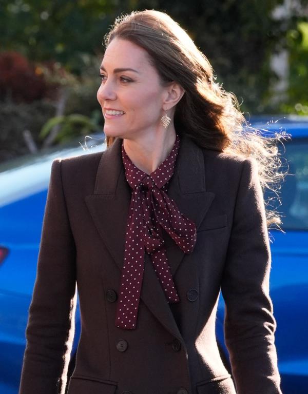 October 10, 2024: The Princess of Wales arrives for a visit to Southport Community Centre to meet the families of those caught up in the Southport knife attack earlier this year. 