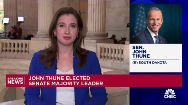 John Thune elected Senate Majority Leader