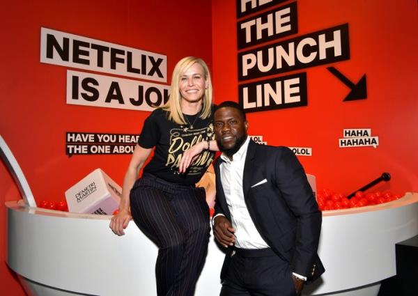 Handler and Hart attend the “Netflix Is A Joke” screening at Raleigh Studios on May 11, 2019 in Los Angeles, California.